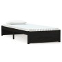 Black single solid wood bed frame 75x190 cm by vidaXL, Beds and slatted bases - Ref: Foro24-814913, Price: 81,47 €, Discount: %