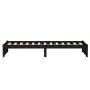 Estructura de cama madera maciza individual negra 75x190 cm de vidaXL, Camas y somieres - Ref: Foro24-814913, Precio: 81,47 €...