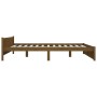 Estructura de cama madera maciza marrón miel 200x200 cm de vidaXL, Camas y somieres - Ref: Foro24-815067, Precio: 143,99 €, D...