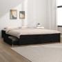 Estructura de cama con cajones negro 140x190 cm de vidaXL, Camas y somieres - Ref: Foro24-3103507, Precio: 252,82 €, Descuent...