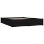 Estructura de cama con cajones negro 140x190 cm de vidaXL, Camas y somieres - Ref: Foro24-3103507, Precio: 252,82 €, Descuent...