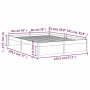 Estructura de cama madera maciza marrón miel 140x190 cm de vidaXL, Camas y somieres - Ref: Foro24-814932, Precio: 104,51 €, D...