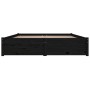 Estructura de cama con cajones negro 140x190 cm de vidaXL, Camas y somieres - Ref: Foro24-3103507, Precio: 252,82 €, Descuent...