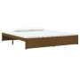 Estructura cama madera maciza Super King marrón miel 180x200 cm de vidaXL, Camas y somieres - Ref: Foro24-814967, Precio: 230...