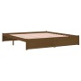 Solid wood bed frame Super King honey brown 180x200 cm by vidaXL, Beds and slatted bases - Ref: Foro24-814967, Price: 230,28 ...