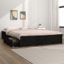 Estructura de cama con cajones negro 200x200 cm de vidaXL, Camas y somieres - Ref: Foro24-3103537, Precio: 326,99 €, Descuent...