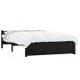 Estructura de cama madera maciza negra 140x200 cm de vidaXL, Camas y somieres - Ref: Foro24-815048, Precio: 119,92 €, Descuen...