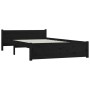 Estructura de cama madera maciza negra 140x200 cm de vidaXL, Camas y somieres - Ref: Foro24-815048, Precio: 119,92 €, Descuen...