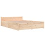 Bed frame with drawers 140x200 cm by vidaXL, Beds and slatted bases - Ref: Foro24-3103559, Price: 226,32 €, Discount: %