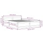 Estructura de cama con cajones negro 140x200 cm de vidaXL, Camas y somieres - Ref: Foro24-3103563, Precio: 278,59 €, Descuent...