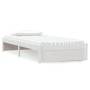 Estructura de cama madera maciza blanco 90x200 cm de vidaXL, Camas y somieres - Ref: Foro24-814935, Precio: 73,18 €, Descuent...