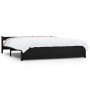 Black solid wood bed frame 200x200 cm by vidaXL, Beds and slatted bases - Ref: Foro24-815068, Price: 235,99 €, Discount: %