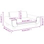 Braunes Kindersofa aus Samt, 70x45x33 cm von vidaXL, Baby- und Kleinkindmöbel - Ref: Foro24-3196391, Preis: 64,99 €, Rabatt: %