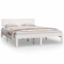 Solid white pine wood bed frame 140x200 cm by vidaXL, Beds and slatted bases - Ref: Foro24-810496, Price: 123,81 €, Discount: %