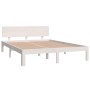 Solid white pine wood bed frame 140x200 cm by vidaXL, Beds and slatted bases - Ref: Foro24-810496, Price: 123,81 €, Discount: %