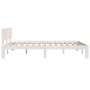 Solid white pine wood bed frame 140x200 cm by vidaXL, Beds and slatted bases - Ref: Foro24-810496, Price: 123,81 €, Discount: %