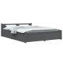 Estructura de cama con cajones gris 160x200 cm de vidaXL, Camas y somieres - Ref: Foro24-3103571, Precio: 311,99 €, Descuento: %