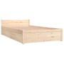 Bed frame with drawers 90x200 cm by vidaXL, Beds and slatted bases - Ref: Foro24-3103483, Price: 166,59 €, Discount: %