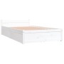 White bed frame with drawers 90x200 cm by vidaXL, Beds and slatted bases - Ref: Foro24-3103484, Price: 190,28 €, Discount: %