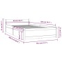 Estructura de cama con cajones blanco 90x200 cm de vidaXL, Camas y somieres - Ref: Foro24-3103484, Precio: 190,28 €, Descuent...