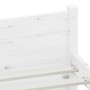 White solid wood bed frame 200x200 cm by vidaXL, Beds and slatted bases - Ref: Foro24-815065, Price: 142,89 €, Discount: %