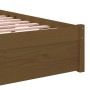 Honey brown solid wood bed frame 75x190 cm by vidaXL, Beds and slatted bases - Ref: Foro24-814912, Price: 81,47 €, Discount: %