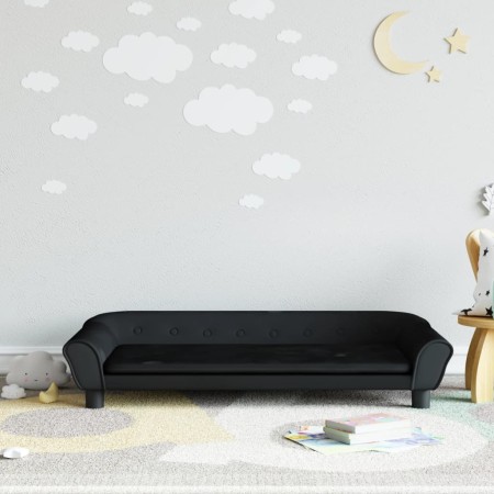 Kindersofa aus schwarzem Samt, 100 x 50 x 26 cm von vidaXL, Baby- und Kleinkindmöbel - Ref: Foro24-3196397, Preis: 80,99 €, R...