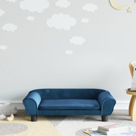 Blaues Kindersofa aus Samt, 70x45x26 cm von vidaXL, Baby- und Kleinkindmöbel - Ref: Foro24-3196400, Preis: 65,23 €, Rabatt: %