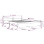 Estructura de cama con cajones doble 135x190 cm de vidaXL, Camas y somieres - Ref: Foro24-3103544, Precio: 203,79 €, Descuent...