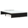 Black solid wood bed frame 120x200 cm by vidaXL, Beds and slatted bases - Ref: Foro24-814948, Price: 151,46 €, Discount: %