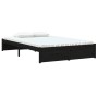 Black solid wood bed frame 120x200 cm by vidaXL, Beds and slatted bases - Ref: Foro24-814948, Price: 151,46 €, Discount: %