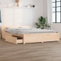 Estructura de cama con cajones 160x200 cm de vidaXL, Camas y somieres - Ref: Foro24-3103569, Precio: 229,99 €, Descuento: %