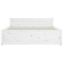 Estructura de cama madera maciza blanca 140x200 cm de vidaXL, Camas y somieres - Ref: Foro24-815045, Precio: 138,02 €, Descue...