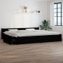 Bed frame with drawers black 200x200 cm by vidaXL, Beds and slatted bases - Ref: Foro24-3103583, Price: 373,42 €, Discount: %