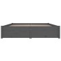 Estructura de cama con cajones gris 120x190 cm de vidaXL, Camas y somieres - Ref: Foro24-3103495, Precio: 294,99 €, Descuento: %