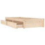 Estructura de cama con cajones 90x200 cm de vidaXL, Camas y somieres - Ref: Foro24-3103463, Precio: 166,27 €, Descuento: %