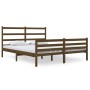 Estructura cama madera maciza marrón miel King Size 150x200 cm de vidaXL, Camas y somieres - Ref: Foro24-3103721, Precio: 145...