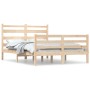 Solid pine wood bed frame 120x200 cm by vidaXL, Beds and slatted bases - Ref: Foro24-3103708, Price: 115,49 €, Discount: %