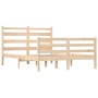 Solid pine wood bed frame 120x200 cm by vidaXL, Beds and slatted bases - Ref: Foro24-3103708, Price: 115,49 €, Discount: %