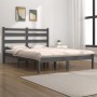 Gray solid wood bed frame Super King 180x200 cm by vidaXL, Beds and slatted bases - Ref: Foro24-3103665, Price: 170,69 €, Dis...