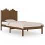 Solid pine wood bed frame honey brown 90x200 cm by vidaXL, Beds and slatted bases - Ref: Foro24-3103766, Price: 127,99 €, Dis...