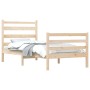 Estructura de cama madera maciza de pino 100x200 cm de vidaXL, Camas y somieres - Ref: Foro24-3103703, Precio: 104,79 €, Desc...