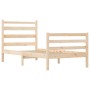 Estructura de cama madera maciza de pino 100x200 cm de vidaXL, Camas y somieres - Ref: Foro24-3103703, Precio: 104,79 €, Desc...