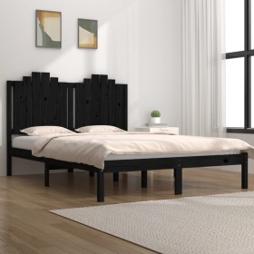 Solid black pine wood bed frame 180x200 cm by vidaXL, Beds and slatted bases - Ref: Foro24-3103797, Price: 197,99 €, Discount: %