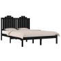 Estructura de cama madera maciza de pino negra 180x200 cm de vidaXL, Camas y somieres - Ref: Foro24-3103797, Precio: 197,99 €...