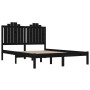 Estructura de cama madera maciza de pino negra 180x200 cm de vidaXL, Camas y somieres - Ref: Foro24-3103797, Precio: 197,99 €...