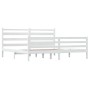 Solid white pine wood bed frame 200x200 cm by vidaXL, Beds and slatted bases - Ref: Foro24-3103734, Price: 148,89 €, Discount: %