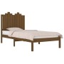 Estructura de cama madera maciza pino marrón miel 100x200 cm de vidaXL, Camas y somieres - Ref: Foro24-3103771, Precio: 117,3...