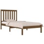 Estructura de cama madera maciza pino marrón miel 90x200 cm de vidaXL, Camas y somieres - Ref: Foro24-3103831, Precio: 110,58...