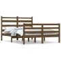 Honey brown solid pine wood bed frame 120x200 cm by vidaXL, Beds and slatted bases - Ref: Foro24-3103711, Price: 129,08 €, Di...